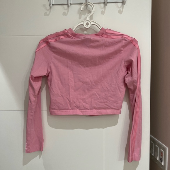 Pink adidas long sleeve crop top - Picture 6 of 7